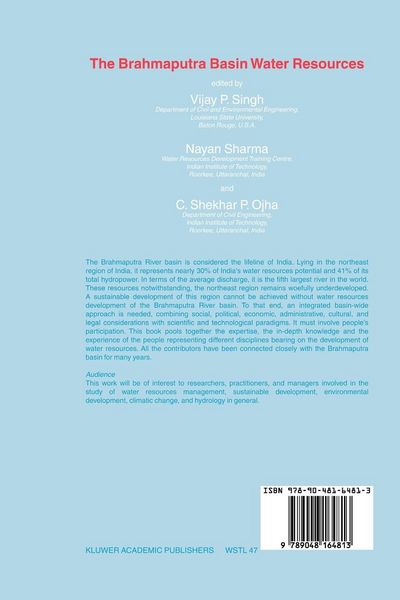 Produktbild: The Brahmaputra Basin Water Resources