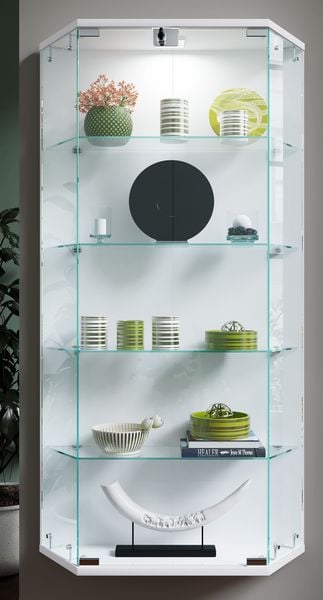 Produktbild: Wandvitrine H&auml;ngevitrine Glasvitrine Benila L