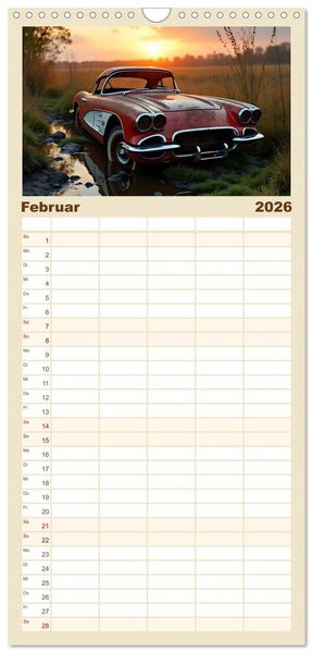 Produktbild: Familienplaner 2026 - Vergessene Legenden mit 5 Spalten (Wandkalender, 21 x 45 cm) CALVENDO