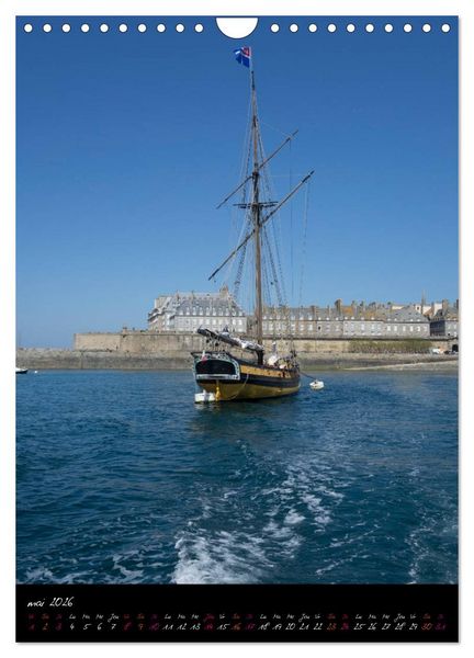 Produktbild: Portraits de Saint-Malo (Calendrier mural 2026 DIN A4 horizontal), CALVENDO calendrier mensuel