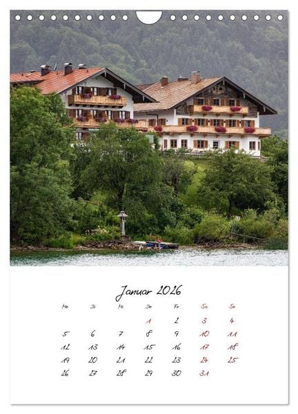 Produktbild: Tegernsee - Im Herz der Natur (Wandkalender 2026 DIN A4 hoch), CALVENDO Monatskalender