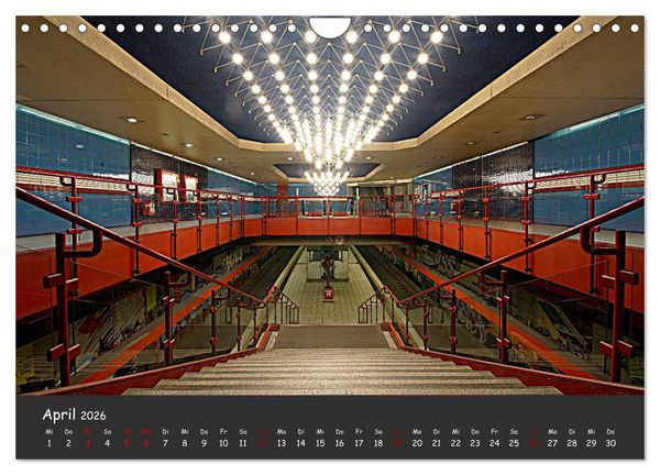 Produktbild: U-Bahn-Stationen des Westens (Wandkalender 2026 DIN A4 quer), CALVENDO Monatskalender