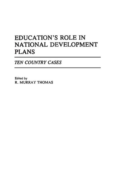 Produktbild: Education's Role in National Development Plans