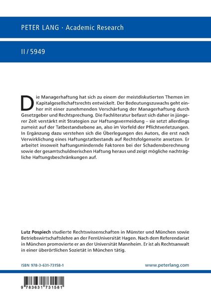 Produktbild: Die Rechtsfolgen der zivilrechtlichen Organhaftung