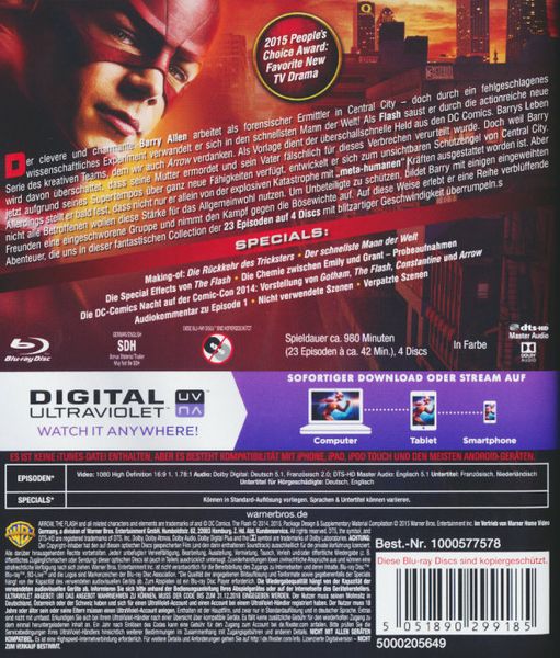 The Flash - Die komplette 1. Staffel [4 BRs]