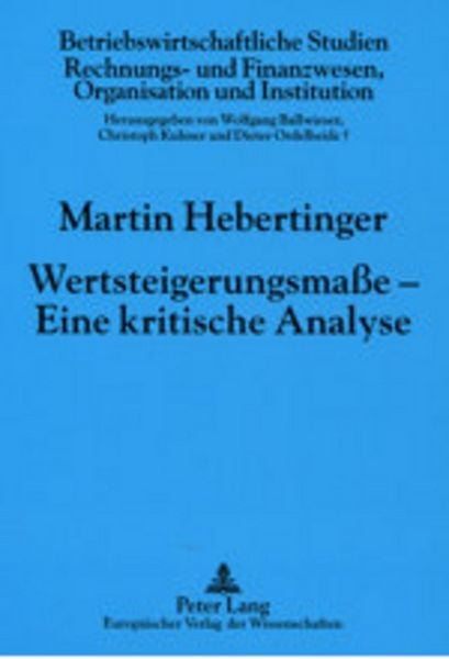Produktbild: Wertsteigerungsma&szlig;e &ndash; Eine kritische Analyse