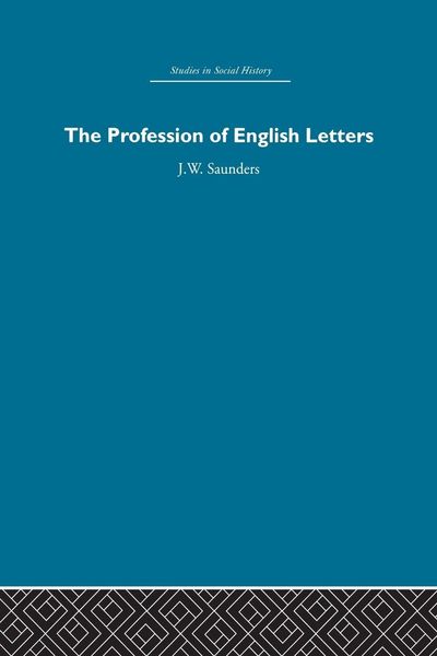 Produktbild: The Profession of English Letters