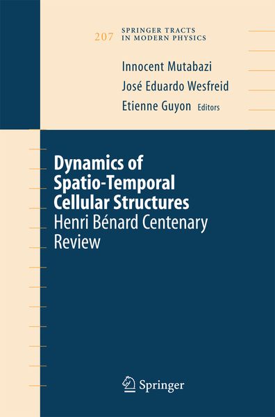 Produktbild: Dynamics of Spatio-Temporal Cellular Structures