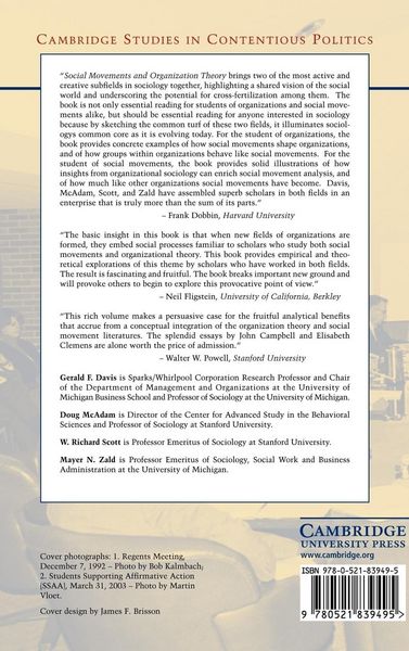 Produktbild: Social Movements and Organization Theory