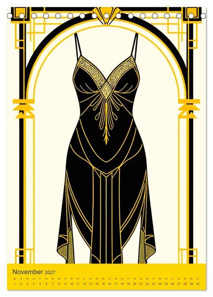Produktbild: Art Deco Luxury &ndash; Golden Twenties (Tischkalender 2027 DIN A5 hoch), CALVENDO Monatskalender