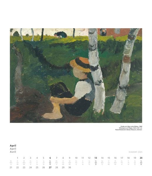 Produktbild: Paula Modersohn-Becker 2025 - Kunstkalender - Wandkalender