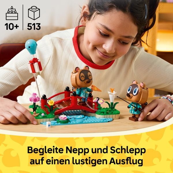 Produktbild: LEGO Animal Crossing Ausflug mit Nepp und Schlepp Bauspielzeug 77059