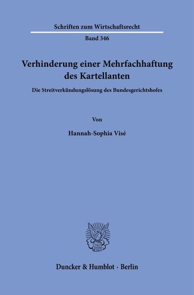Produktbild: Verhinderung einer Mehrfachhaftung des Kartellanten.