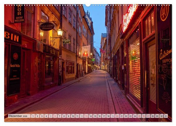 Produktbild: Stockholm an Mittsommer (Wandkalender 2026 DIN A2 quer), CALVENDO Monatskalender