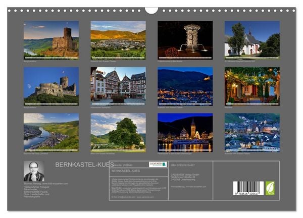 Produktbild: BERNKASTEL-KUES (Wandkalender 2026 DIN A3 quer), CALVENDO Monatskalender