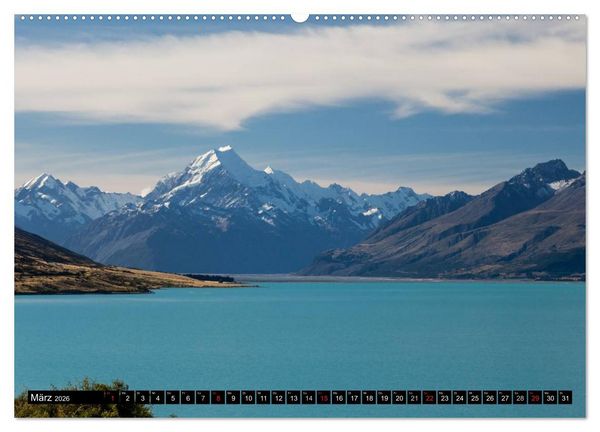 Produktbild: Neuseeland - Attraktiver S&uuml;den (Wandkalender 2026 DIN A2 quer), CALVENDO Monatskalender