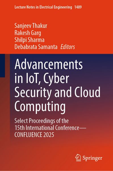 Produktbild: Advancements in IoT, Cyber Security and Cloud Computing