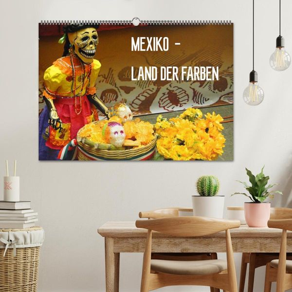 Produktbild: Mexiko - Land der Farben (Wandkalender 2026 DIN A2 quer), CALVENDO Monatskalender