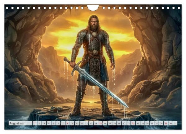 Produktbild: Beowulf &ndash; Die Saga des Drachenbezwingers (Wandkalender 2027 DIN A4 quer), CALVENDO Monatskalender