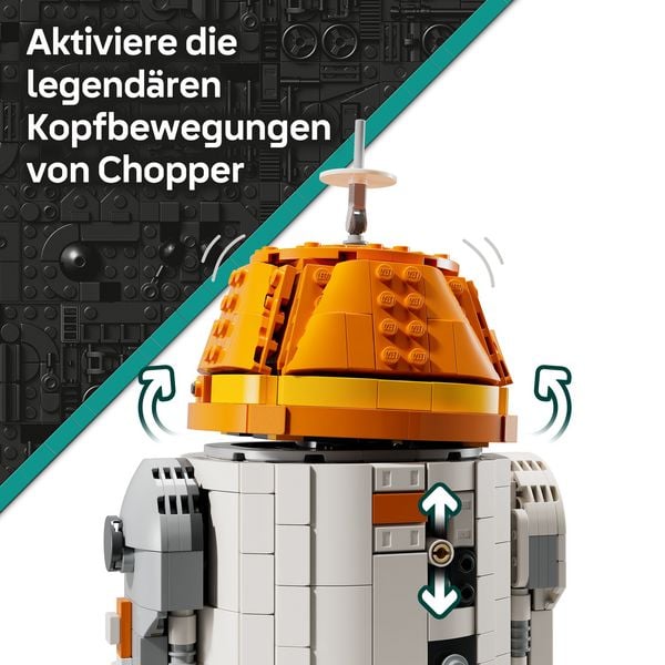 Produktbild: LEGO Star Wars 75416 Ahsoka Astromech-Droide Chopper (C1-10P) Figur