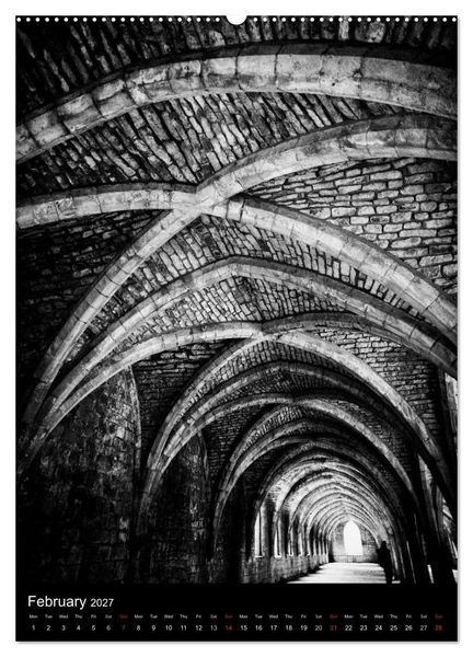 Produktbild: Journeys - Black & White (High Quality Premium Wall Calendar 2027 DIN A2 portrait),CALVENDO 12 Month Wall Calendar