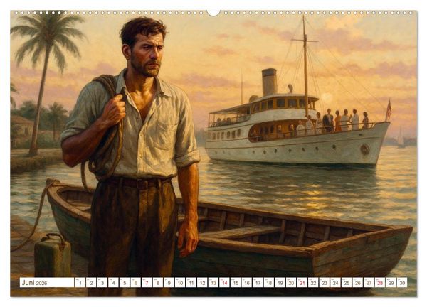 Produktbild: Ernest Hemingway (Wandkalender 2026 DIN A2 quer), CALVENDO Monatskalender
