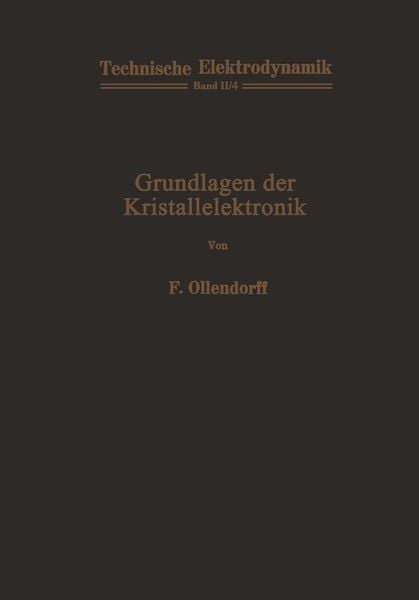 Produktbild: Grundlagen der Kristallelektronik