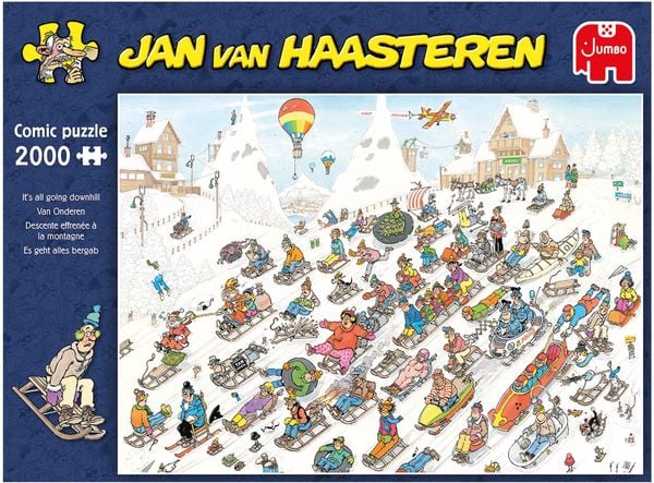 Jumbo Spiele - Jan van Haasteren - Es geht nur bergab 2000 Teile