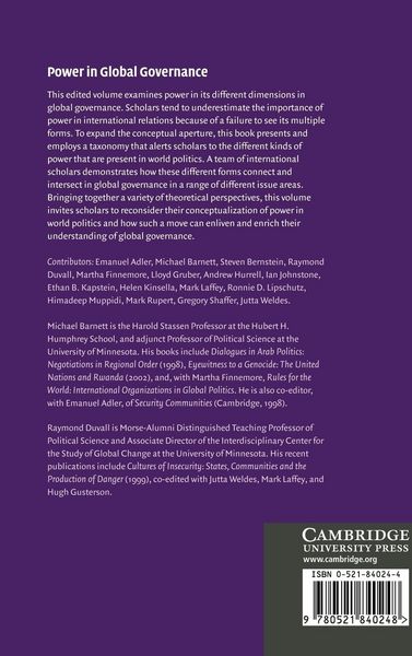 Produktbild: Power in Global Governance