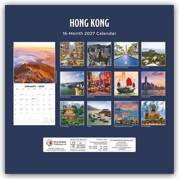 Produktbild: Hongkong 2027 &ndash; 16-Monatskalender