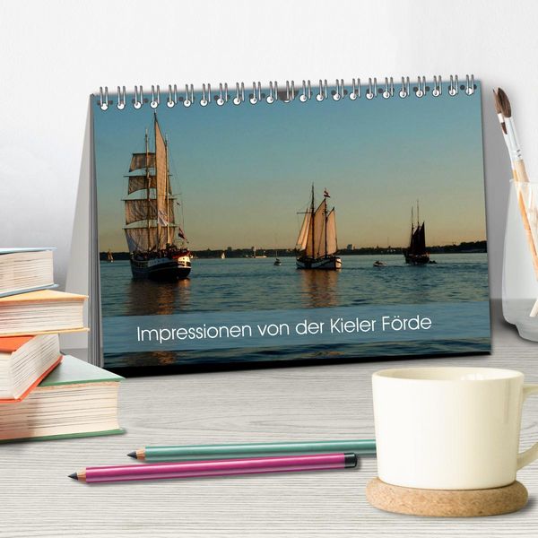 Produktbild: Impressionen von der Kieler F&ouml;rde (Tischkalender 2026 DIN A5 quer), CALVENDO Monatskalender