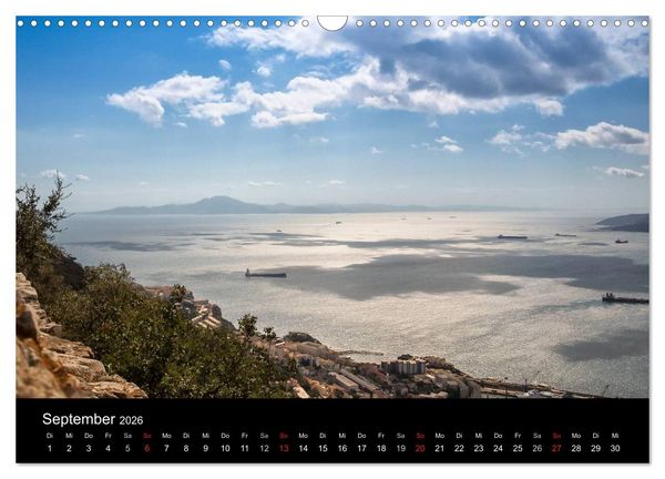 Produktbild: Gibraltar - der Affenfelsen (Wandkalender 2026 DIN A3 quer), CALVENDO Monatskalender