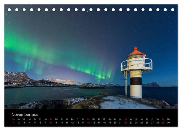 Produktbild: LOFOTEN - Inselparadies im Norden Norwegens (Tischkalender 2026 DIN A5 quer), CALVENDO Monatskalender