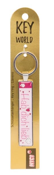Produktbild: Schl&uuml;sselanh&auml;nger Key World Hab dich lieb