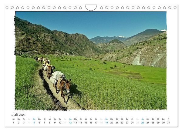Produktbild: NEPAL GREAT HIMALAYA TRAIL - KULTUR ROUTE (Wandkalender 2026 DIN A4 quer), CALVENDO Monatskalender
