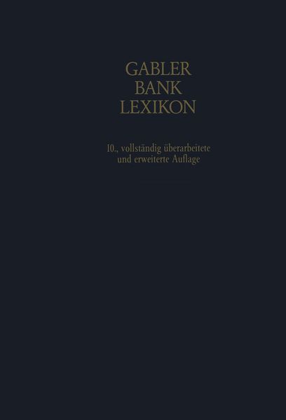 Produktbild: Bank-Lexikon