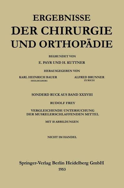 Produktbild: V. Vergleichende Untersuchung der muskelerschlaffenden Mittel