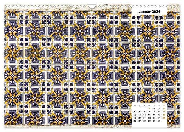 Produktbild: Lissabons Azulejos (Wandkalender 2026 DIN A3 quer), CALVENDO Monatskalender