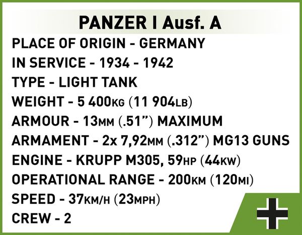 Produktbild: COBI Historical Collection 2740 - Renault R35, Valentine IX, Panzer I, Bausatz 1:48, 595 Klemmbausteine