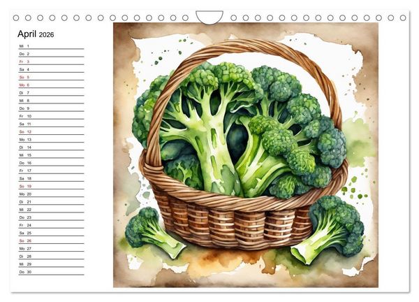 Produktbild: Frische Ernte (Wandkalender 2026 DIN A4 quer), CALVENDO Monatskalender
