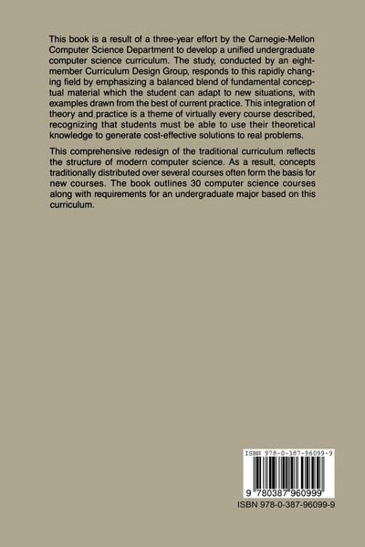 Produktbild: The Carnegie-Mellon Curriculum for Undergraduate Computer Science