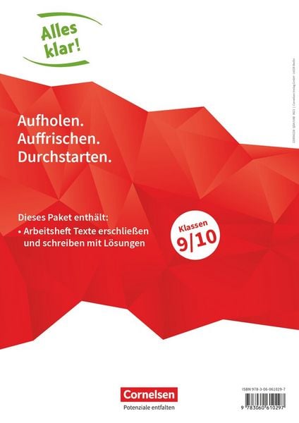 Produktbild: Alles klar! - Deutsch - Sekundarstufe I - 9./10. Schuljahr