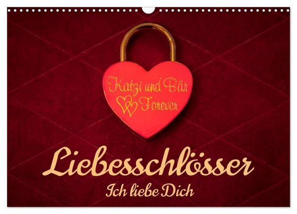 Produktbild: Liebesschl&ouml;sser, Ich liebe Dich (Wandkalender 2026 DIN A3 quer), CALVENDO Monatskalender