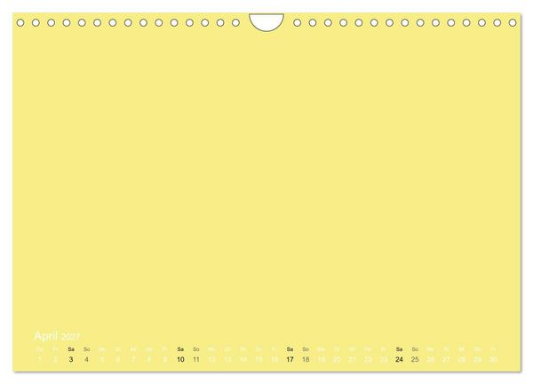 Produktbild: Bastelkalender - Gelb (Wandkalender 2027 DIN A4 quer), CALVENDO Monatskalender