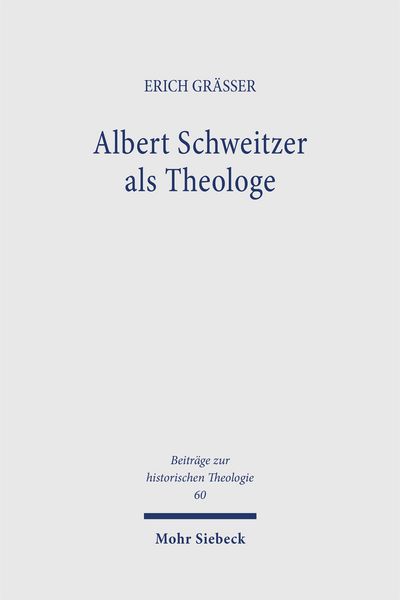 Produktbild: Albert Schweitzer als Theologe