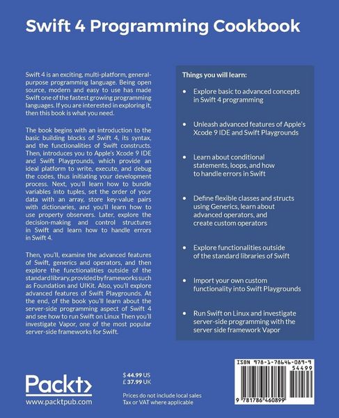 Produktbild: Swift 4 Programming Cookbook