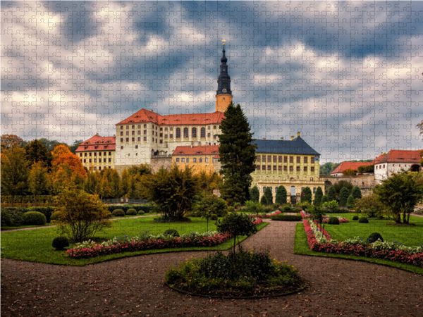 Produktbild: CALVENDO Puzzle Schloss Weesenstein | 1000 Teile Lege-Gr&ouml;&szlig;e 64x48cm Foto-Puzzle f&uuml;r gl&uuml;ckliche Stunden