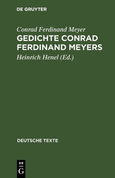 Produktbild: Gedichte Conrad Ferdinand Meyers