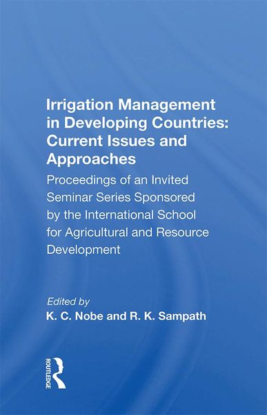 Produktbild: Irrigation Management In Developing Countries
