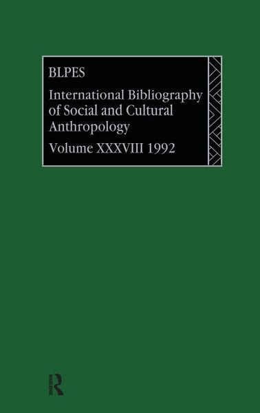 Produktbild: Ibss: Anthropology: 1992 Vol 38